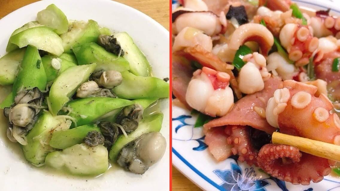 台湾 許記萬三湯でポンフーのタコとヘチマを食す 家庭的な澎湖海鮮料理 うちごもりlife